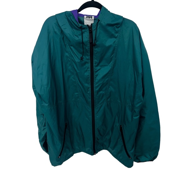 Helly Hansen Other - Helly Hanson Windbreaker Rain Jacket Full Zip Outdoor Nylon Shell Ski Brand XL